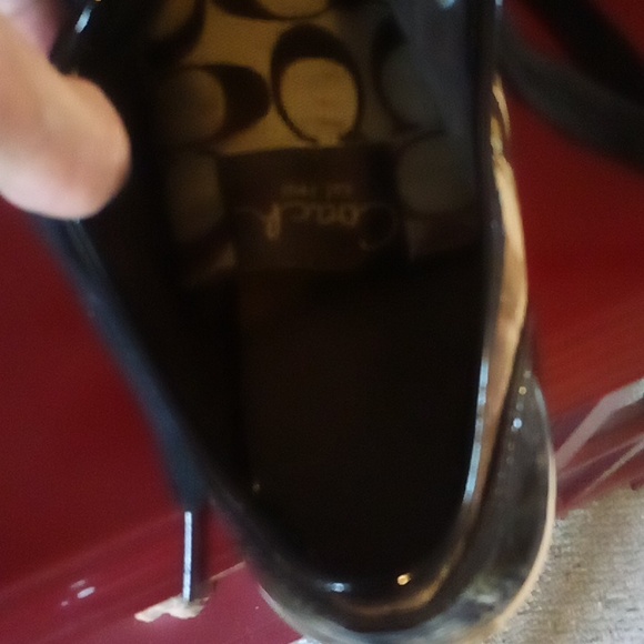 Coach canvas logo sneakers great shape with new laces size 8 TTS - Picture 4 of 8